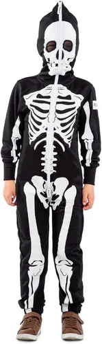 Vista 4 de Tipsy Elves Disfraz de Halloween rojo y naranja T-Rex - Mono de dinosaurio para niños y jóvenes
