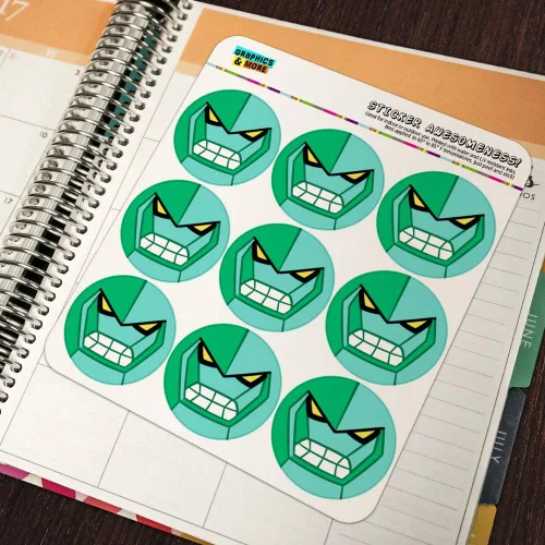 Vista 5 de Ben 10 Dimondhead Planificador Calendario Scrapbooking Craft Pegatinas