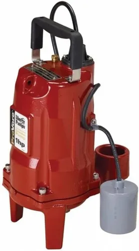 Vista 2 de Liberty Pumps PRG101A ProVore PRG Series Bomba de amoladora residencial automática, 1 HP, 115 voltios, roja, talla única