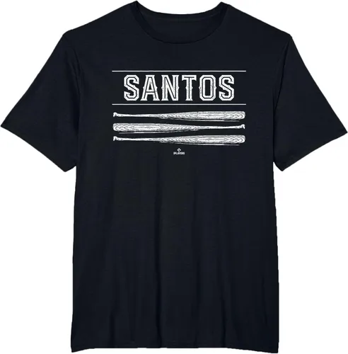 Vista 13 de Vintage Baseball Bat Gameday Lisandro Santos Prospect T-Shirt