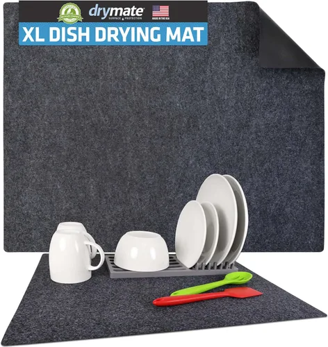 Vista 15 de Drymate Tapete para cafetera, (accesorio de barra de estación de café) protege las encimeras de cocina de derrames, manchas y arañazos, absorbente
