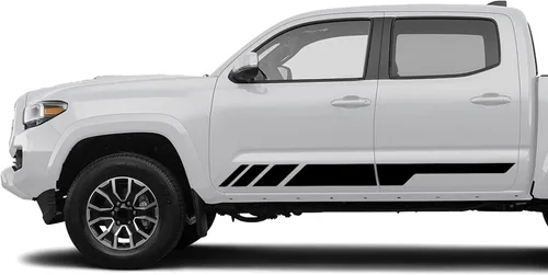 Vista 3 de BubblesDesigns 2X Calcomanías Adhesivas de Rayas para Puertas Laterales Compatible con Toyota Tacoma 2004 - Presente (17B)