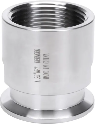 Vista 13 de Dernord - Adaptador de abrazadera triple de 1.5'' a abrazadera de rosca FNPT de 1 pulgada para tubería sanitaria