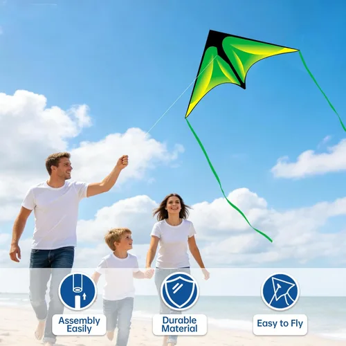Vista 5 de Delta Kite Set para niños y adultos, paquete de 3 cometas para adultos