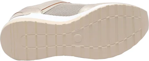 Vista 4 de YZ Tenis de cuña de moda para mujer, con tacón alto, con cordones y plataforma