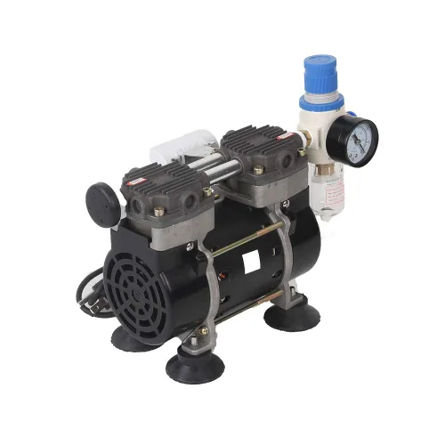 Vista 2 de Bomba de vacío de laboratorio de 2 etapas 50L/m sin aceite Bomba médica silenciosa libre de aceite HZW-165 (110V)