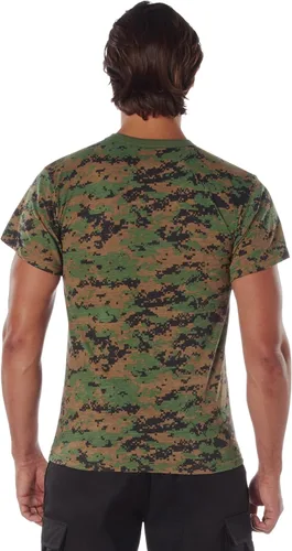 Vista 2 de Rothco Camisetas de camuflaje, 3XL, Digital Woodland Camouflage