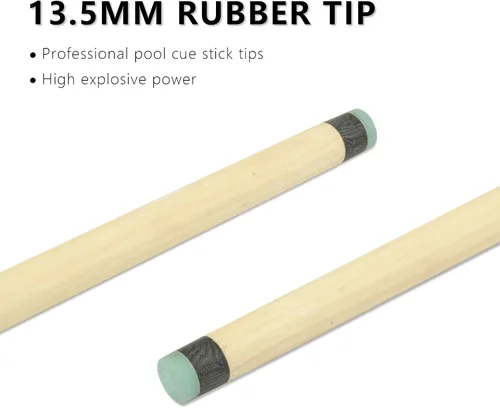 Vista 5 de HomeSeason Jump Break Stick Canadian Maple Cue Stick, 10.5oz 42-Inches Pool Cue Suitable for Children, 13.5mm Tip, Quick Release Joint HS-T01-A