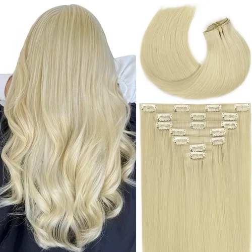 Vista 32 de Lacer Extensiones de cabello humano Remy sin costuras, color negro #1, ultra fino, doble trama de poliuretano, invisible, 7 unidades, 4.33 oz