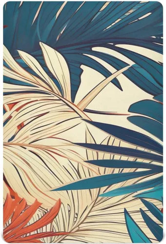 Vista 2 de Fitted Crib Sheets Tropical Leaves Mini Crib Sheets for Boy & Girl Toddler Mattress Sheets Playard Sheet 21216163