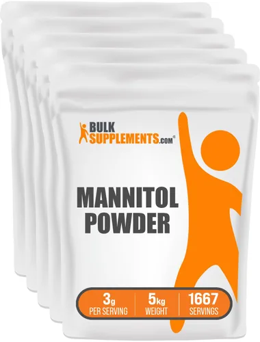 Vista 7 de BulkSupplements. com Manitol Powder - Edulcorante de manitol, sustituto de azúcar, suplemento de manitol, natural y sin gluten, 0.11 oz por porción