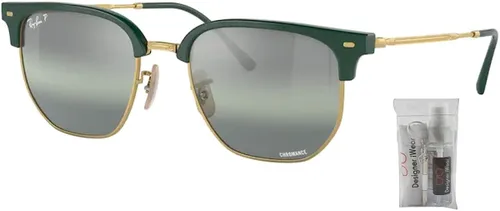 Vista 2 de Ray-Ban RB4416 - Gafas de sol irregulares para hombres y mujeres + paquete con kit de gafas de cortesía de diseñador iWear