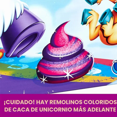 Vista 6 de Hasbro Gaming Don’t Step in It Game, Edición de unicornio (exclusivo de Amazon), para niños de 4 años en adelante