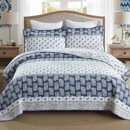 Vista 25 de Edredones Amarillos Tamaño Queen, Juego de Ropa de Cama de Algodón, Edredón Amarillo Gris Blanco, Ropa de Cama Rayada Tamaño Queen, Edredón de Lujo