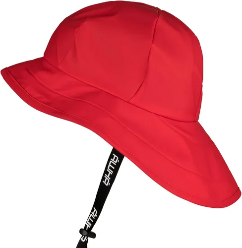Vista 7 de AWHA Souwester, Sombrero de lluvia - Gorro impermeable con ala ancha y orejeras Negro
