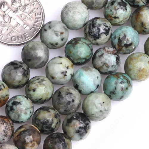 Vista 19 de GEM-Inside - Cuentas sueltas de amatista natural de 0.236 pulgadas (0.236 in), cristal facetado, piedra energética para hacer joyas, 15 pulgadas