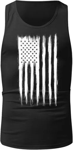 Vista 2 de Camisetas sin mangas para hombre, 4 de julio, Día de la Independencia, bandera de Estados Unidos, camisetas sin mangas, para gimnasio, fitness