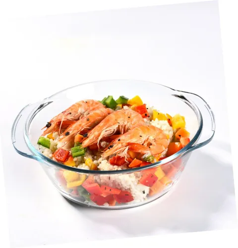 Vista 3 de 1pc Cuenco de vidrio cubierto pasta con cubierta