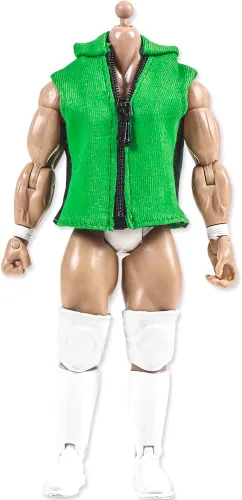 Vista 4 de Juego de 5 sudaderas con capucha sin mangas para figuras de acción de lucha libre, multicolor, Varios