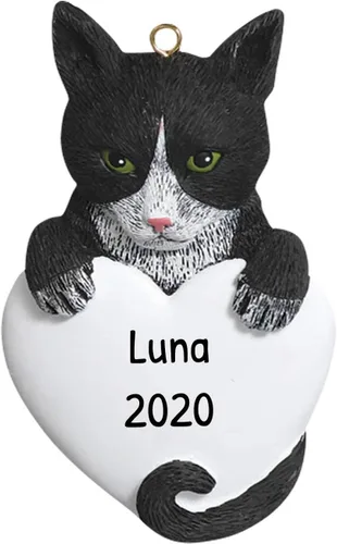 Vista 6 de Adorno 3D de gato calicó personalizado para árbol de Navidad 2025 – Adorno personalizado para mascotas, adornos de Navidad para mascotas, regalos
