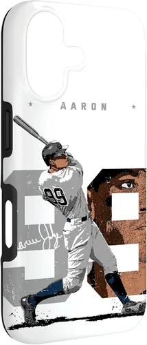 Vista 3 de Aaron Judge Number Portrait Baj New York MLBPA Case for iPhone 17