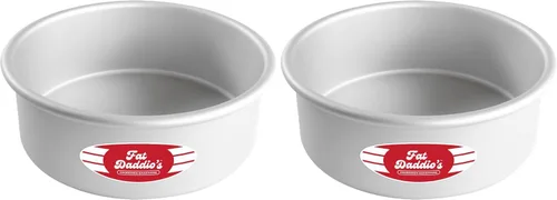 Vista 70 de Fat Daddio's Juego de moldes para pasteles redondos uniformes de aluminio anodizado de 4 niveles, profundidad de 2 pulgadas