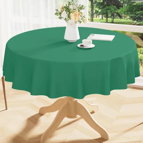 Vista 42 de Smiry Mantel cuadrado de vinilo impermeable de 54x54 pulgadas, protector de manteles de vinilo lavables, funda de mesa resistente a derrames de Beige