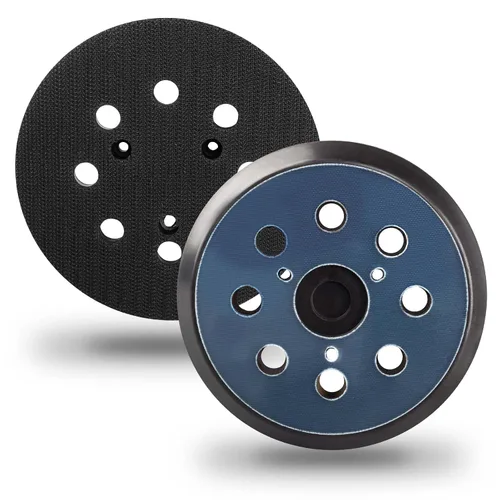 Vista 9 de Almohadillas de lijadora orbitales de 5 pulgadas y 8 agujeros para repuesto de almohadilla de lijadora Makita BO5010/K, BO5021/K, BO5030/K