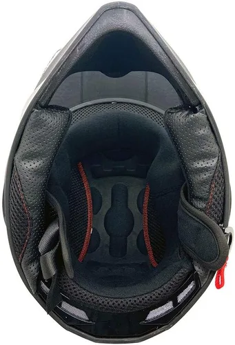 Vista 6 de MMG Casco dual deportivo de cara completa para motocicleta todoterreno y cuatrimoto (Modelo 23), color gris, XL