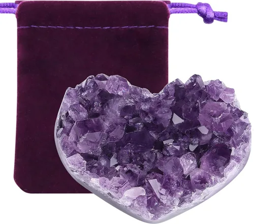 Vista 8 de ZHIYUXI Cristales y Piedras, Conjunto de Cristales, Geoda, Piedras Preciosas, Roca Natural, Protección, Cristal Crudo, Energía de Equilibrio, Reiki
