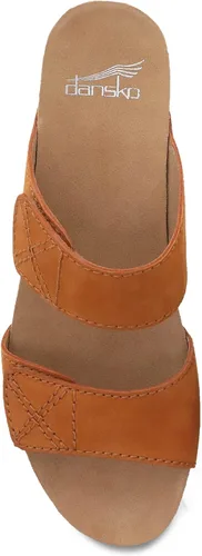 Vista 2 de Dansko Maddy - Sandalias de cuña sin cordones para mujer, cómodos zapatos de cuña con soporte de arco, correas totalmente ajustables con cierre