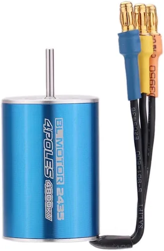 Vista 3 de GoolRC 2435 4800KV 4P Motor sin escobillas ni sensores con 25 A sin escobillas ESC (controlador de velocidad eléctrico) para 1/16 1/18 RC camión