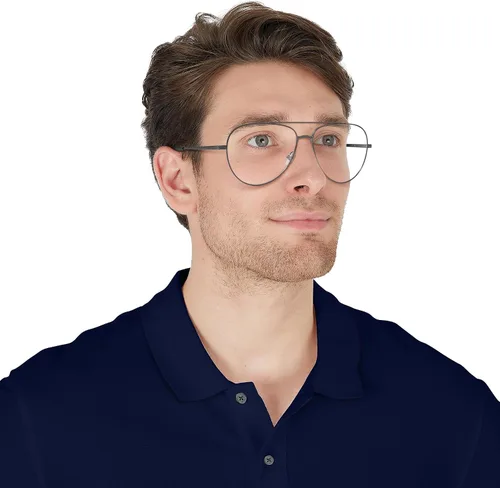 Vista 7 de Brooks Brothers Monturas para gafas graduadas de aviador Bb1106 para hombre