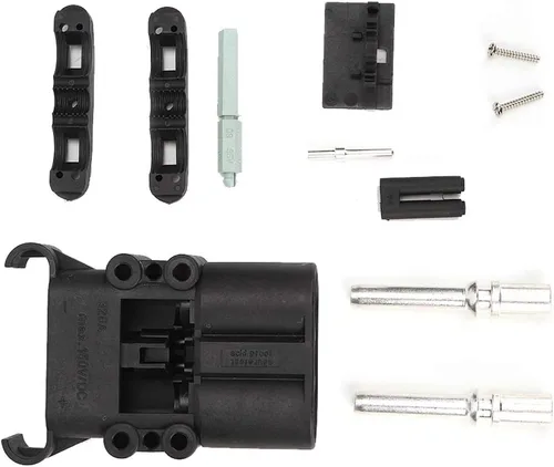 Vista 9 de Conector de batería de carretilla elevadora, conectores de cable de conexión rápida 320A DC 150V Conector de carretilla elevadora Conector macho