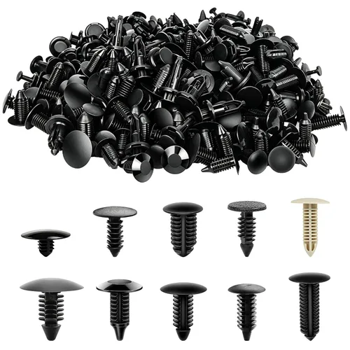 Vista 8 de Kit de clips de retención de automóvil de 6 tamaños, clips para panel de moldura de puerta automática, accesorios de repuesto de tornillos