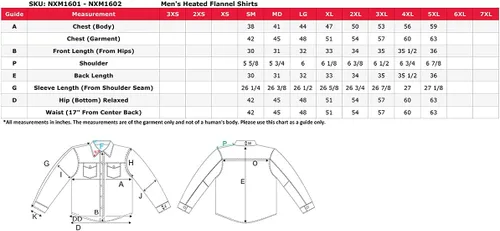 Vista 3 de Nexgen Heat NXM1601SET Riffraff - Camisa de manga de franela térmica para hombre, color negrogrisblanco, actividades al aire libre con batería
