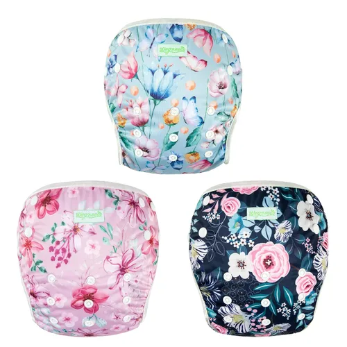Vista 22 de Wegreeco - Pañal de natación reutilizable para bebés y niños pequeños, talla única Estrella de mar