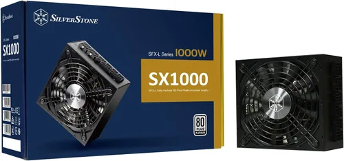 Vista 12 de SilverStone Technology Fuente de alimentación alargada modular completa con factor de forma SFX-L de 500 W 80 Plus Gold con riel único de +12 V, PFC