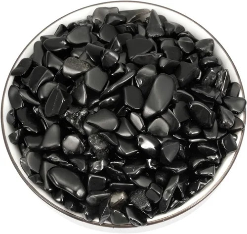 Vista 5 de Nupuyai Chips de peridoto irregular de 1 libra para decoración del hogar y fabricación de joyas