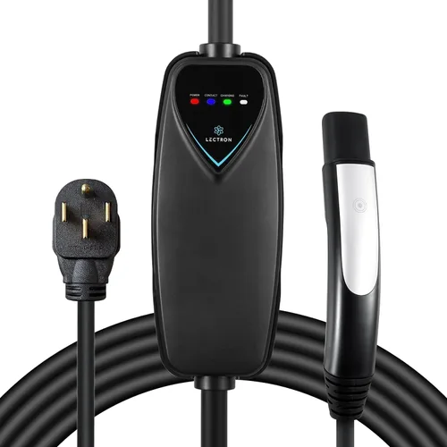 Vista 13 de Lectron Cargador Tesla de Nivel 1 (WiFi) con Control de Aplicación – 12 Amperios, 120V, Enchufe NEMA 5-15, Cable de Extensión de 16 pies, Conector