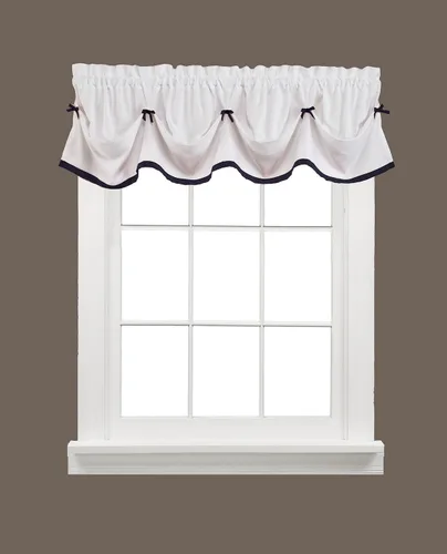 Vista 14 de SKL Home Sutton Cenefa para ventana, 18 x 38 pulgadas, Burdeos