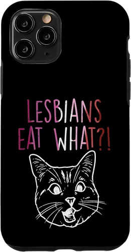 Vista 29 de Lesbians Eat What Sorprised Cat Funny LGBT Gay Pride - Carcasa para iPhone 16