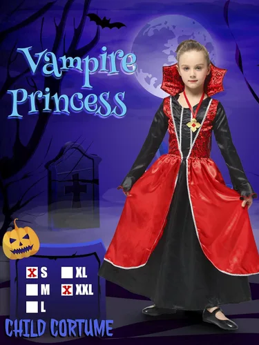 Vista 2 de Narecte Halloween Costumes For Girls Halloween CostumesVampire Costume for Girls Vampire CostumeKids Vampire Costume Girls