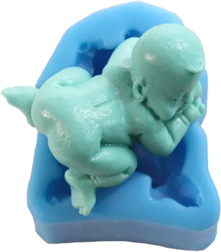 Vista 4 de Funshowcase Baby Boy Movements - Juego de 5 moldes de caramelo para manualidades de azúcar, chocolate, fondant, mantequilla, resina, arcilla #111