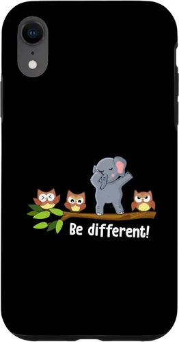 Vista 8 de Funda para iPhone 15 Be Different Elephant Men Women Be You Autism Elephant Case