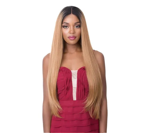 Vista 2 de It's a Wig 360 All-Round 100% Cabello humano Mezcla Premium Peluca de encaje completo profundo 360 Encaje BARBIE - 2