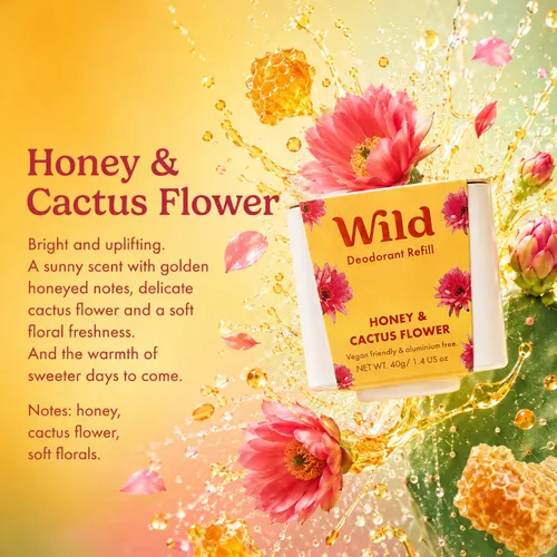 Vista 5 de Wild - Kit de iniciación de desodorante natural sin aluminio, funda negra recargable, ingredientes naturales y protección contra olores las 24