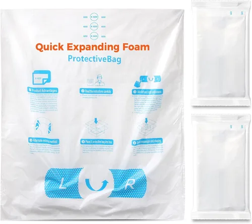 Vista 10 de 15 x 18 pulgadas, 10 unidades TONESPAC Instant Pack Quick Expanding Foam X-100 Bolsa de embalaje para embalaje y envío