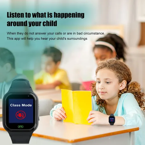 Vista 6 de Reloj inteligente 4G para niños, rastreador GPS, reloj inteligente para niños y niñas, reloj de teléfono, videollamadas, alarma de emergencia, juego