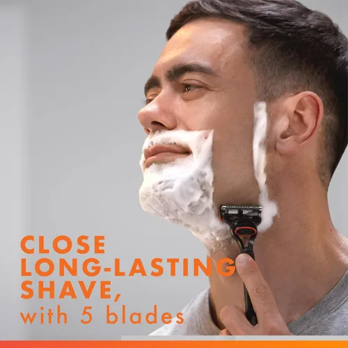 Vista 4 de Gillette Fusion5 Maquinilla de afeitar para hombre, mango + 2 repuestos de cuchilla de afeitar